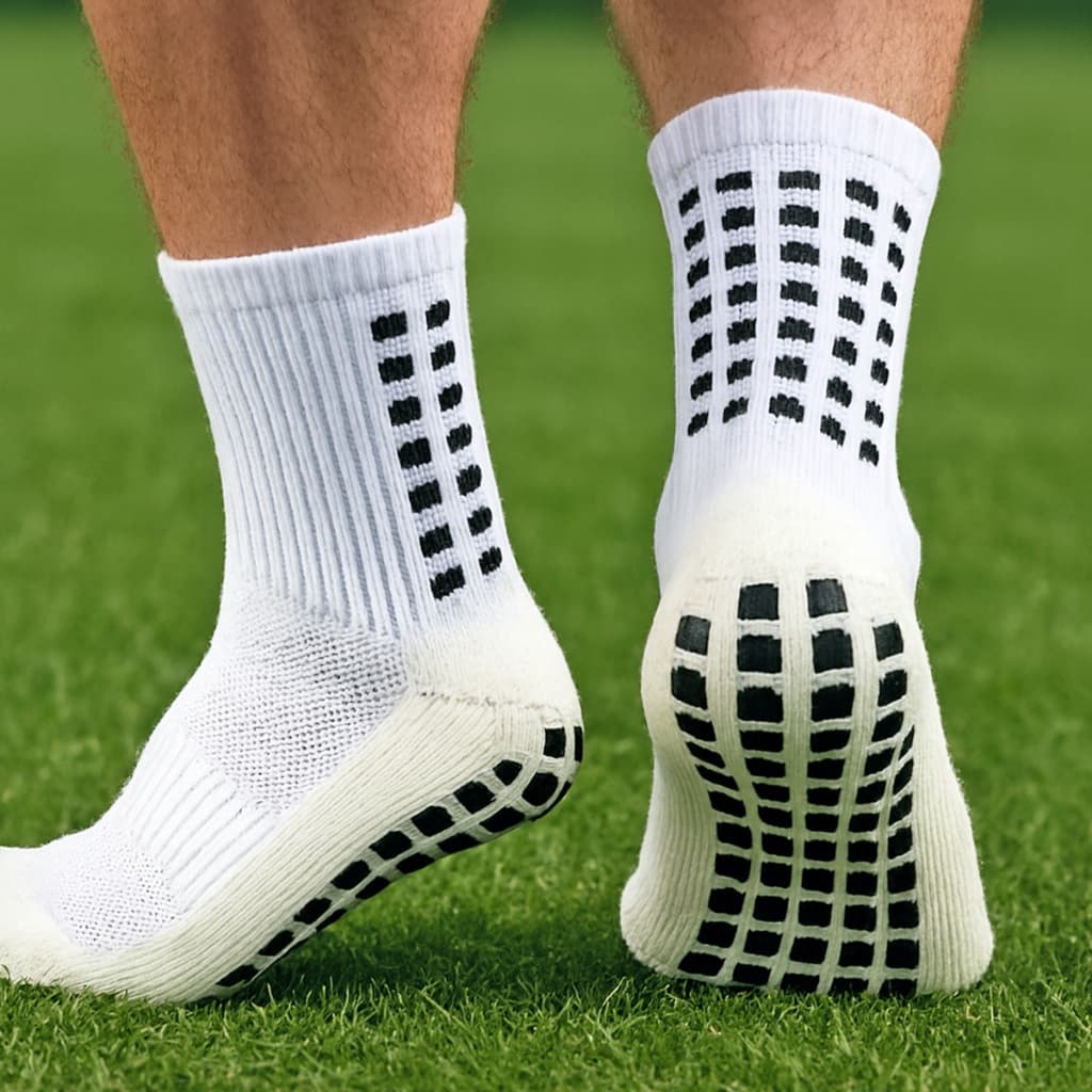 Kit 2 Pares Meias de Futebol Profissionais Esportiva Antiderrapante Com Silicone