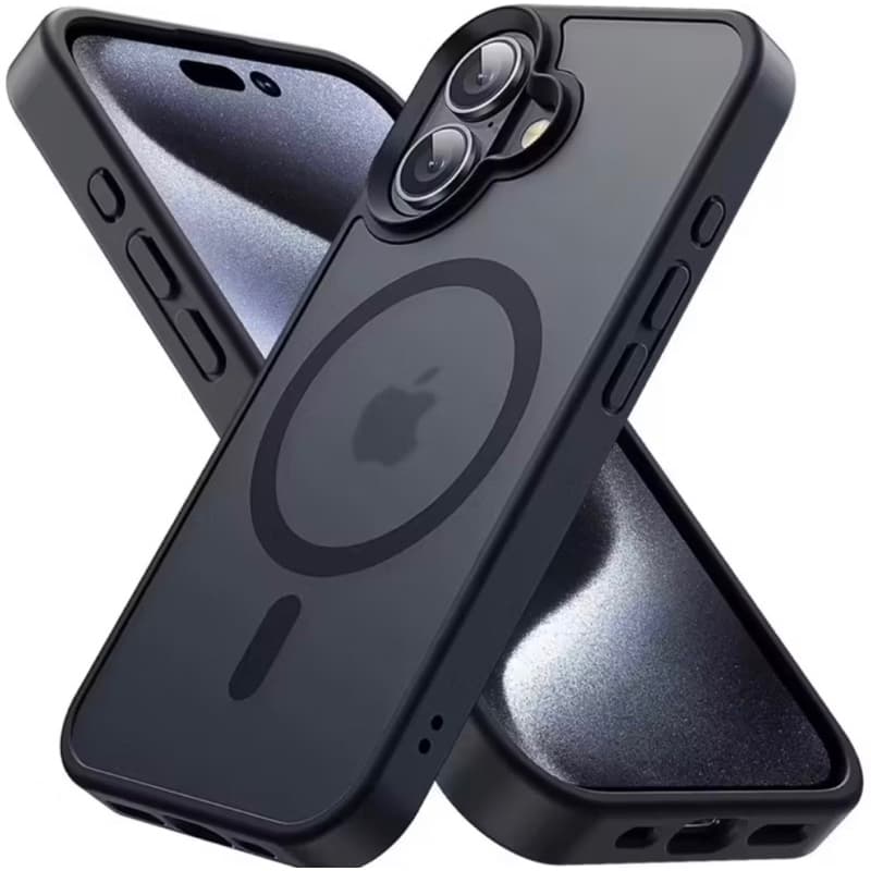 Capa De Carga Choque Magsafe Magnética Case Capinha fosca (1)De Celular Para iPhone 16 11 12 13 14 15 Pro Max 15 16 Plus