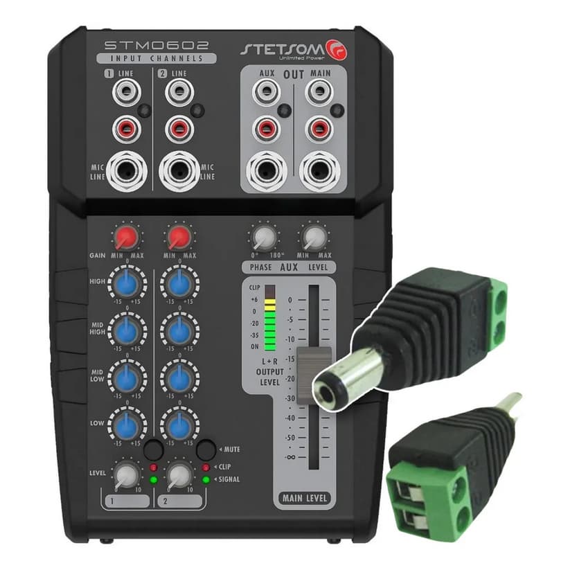 Mesa De Som Automotiva Stetsom Stm0602 Stereo 12v 6canais