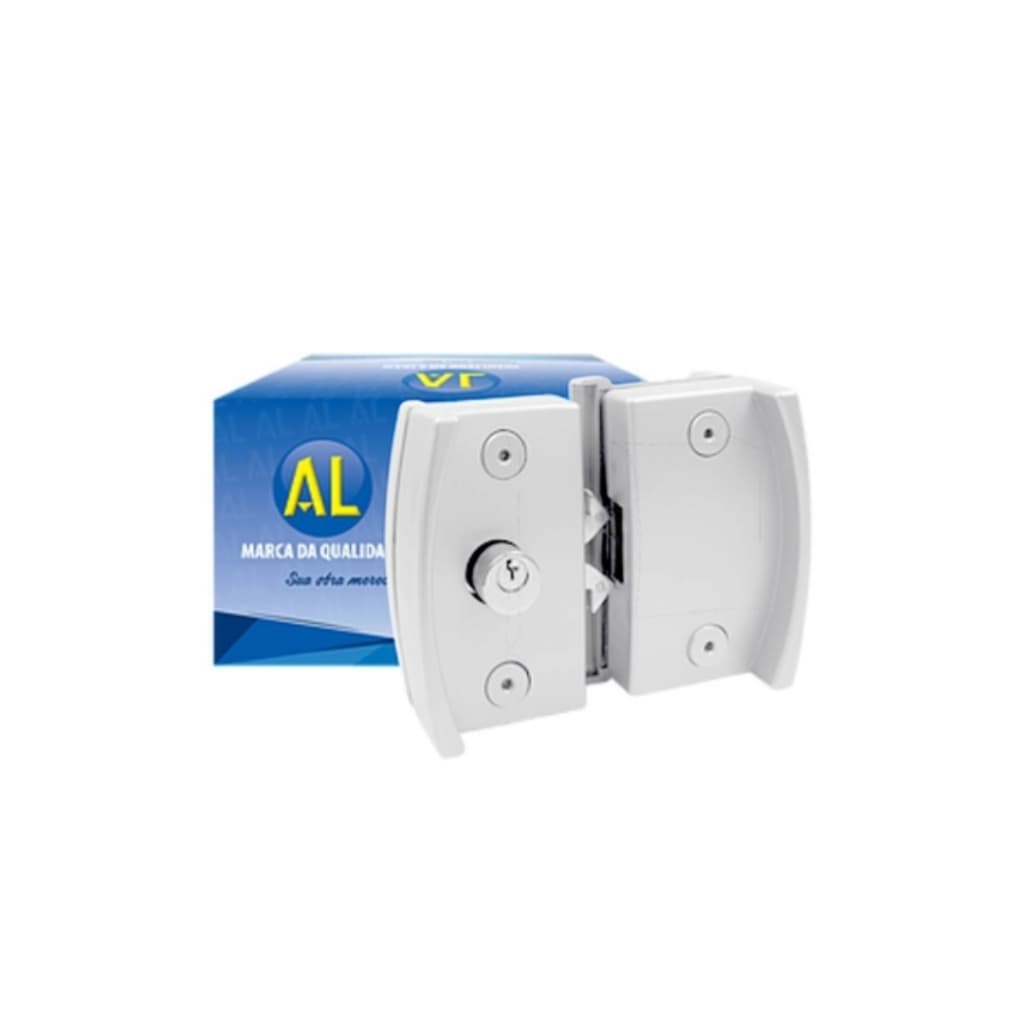 Fechadura Janela Blindex Al Ferragens Kit 11 V/V