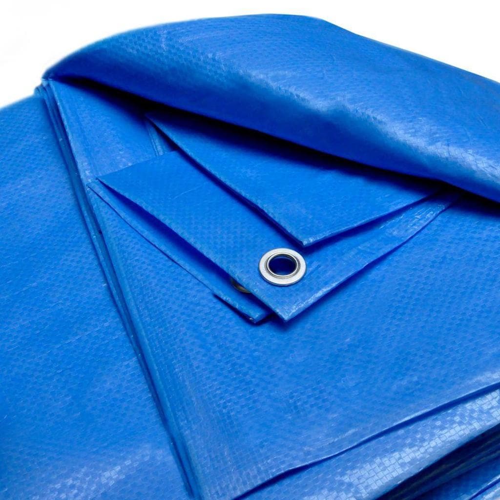 Lona Polietileno TNT Azul 5x3 m Reforçada Impermeável 70g/m²