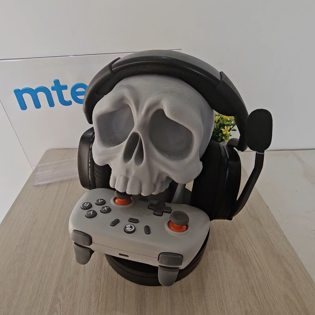 Suporte Organizador Gamer para Headset e Controle - Design Temático Setup🎮PS5-PS4-XBOX-SWITCH