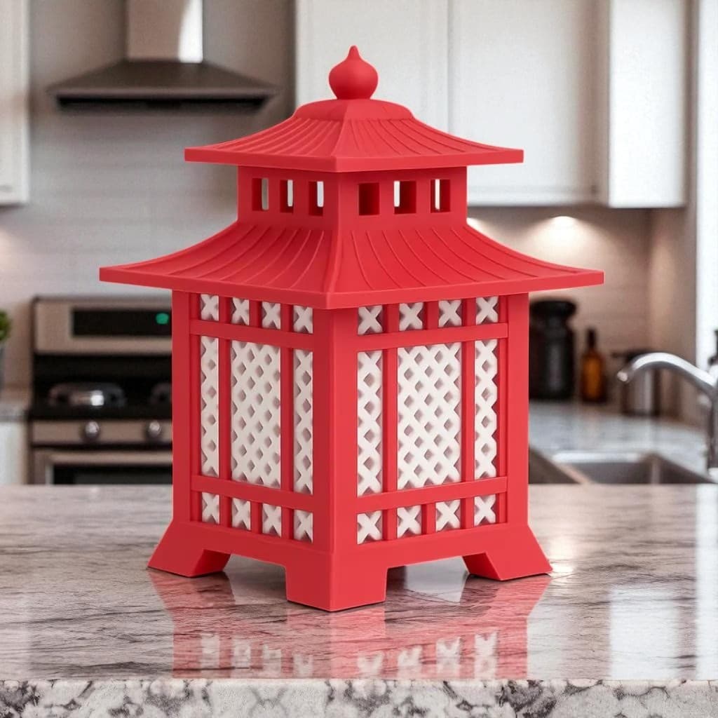 Decoração Luminária Oriental Vela De Led Estilo Oriental