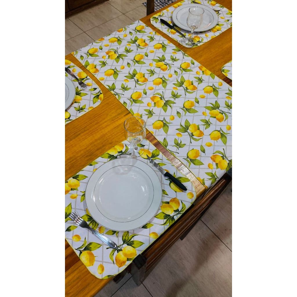 KIT JOGO AMERICANO + CAMINHO. KIT COZINHA. DECORAÇÃO. MESA POSTA.
