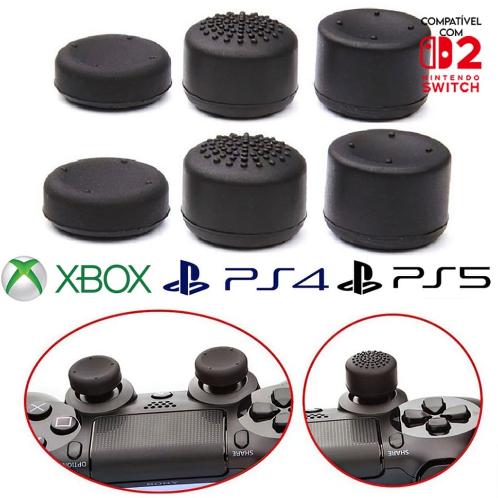 Grip Extensor de Precisão Para Controle de Ps3,  Xbox, One, Ps4, Ps5, Switch 2, Fps Jogo de Tiro Grande Vários Tamanhos