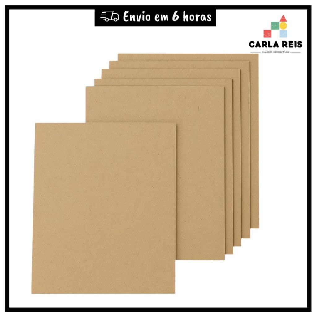 Placa Mdf 20x28 Cru Chapas 2,5mm Kit para Artesanato Quadros Corte a Laser Material Pinus