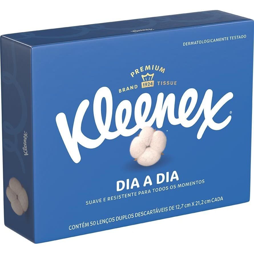 LENCO KLEENEX CAIXINHA - 50 folhas