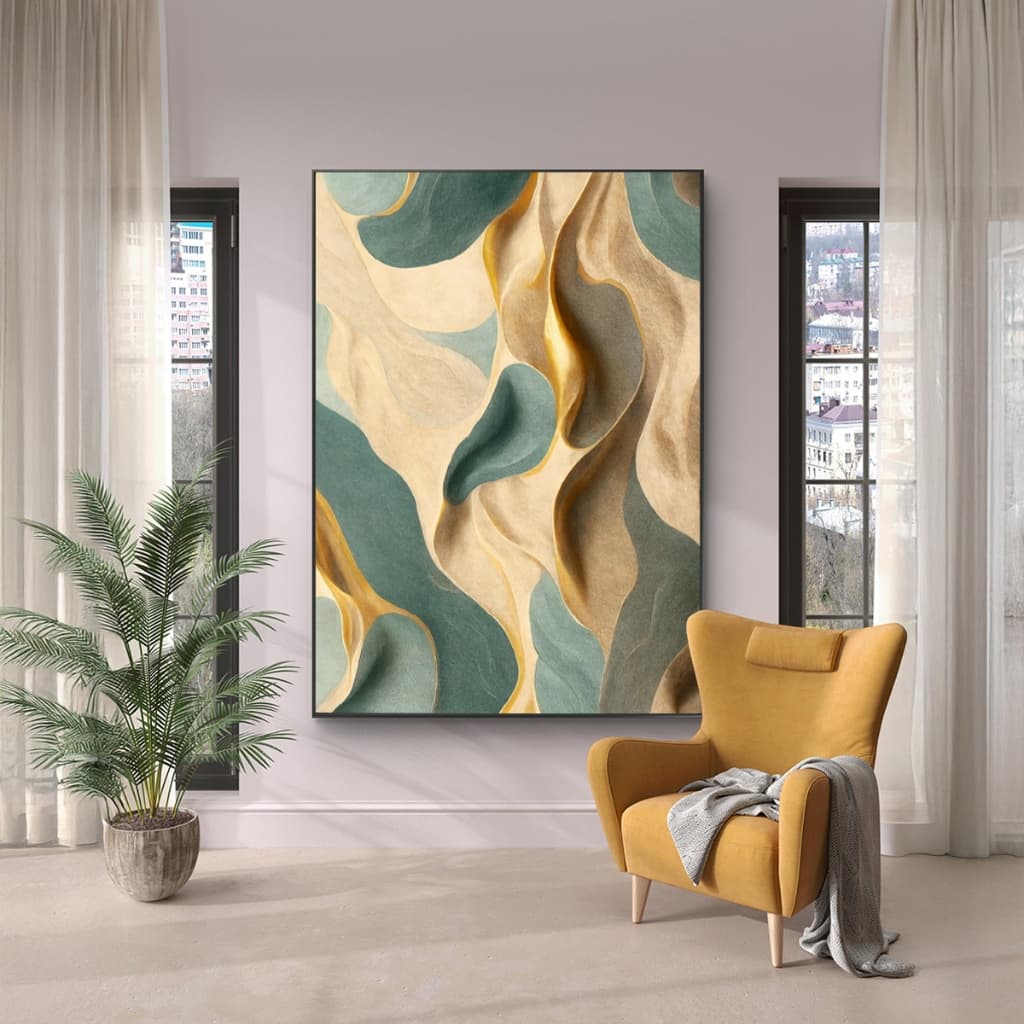 Quadro Decorativo Moderno 80x120 cm Moldura Grande Para Sala Quarto Escritório