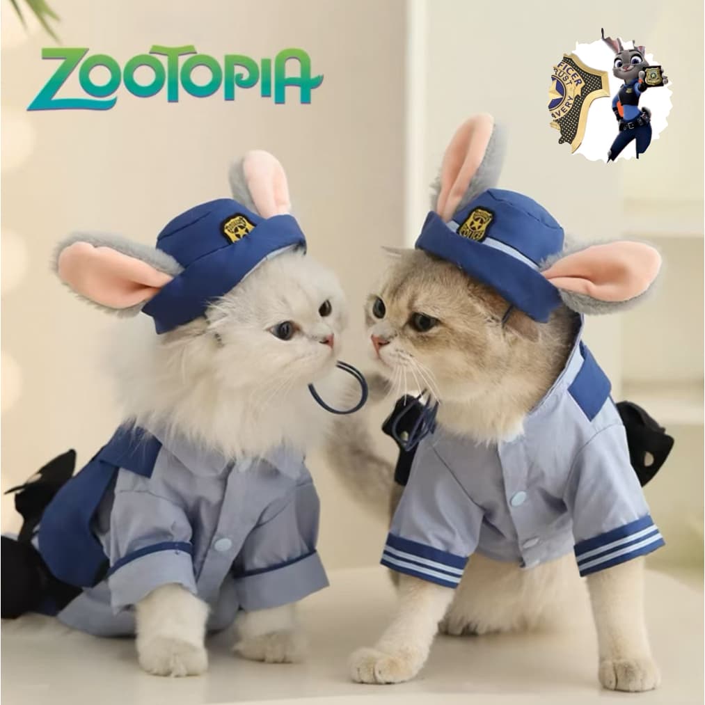 Fantasia De Animal / Coelho Policial /Roupa Transformação outfit