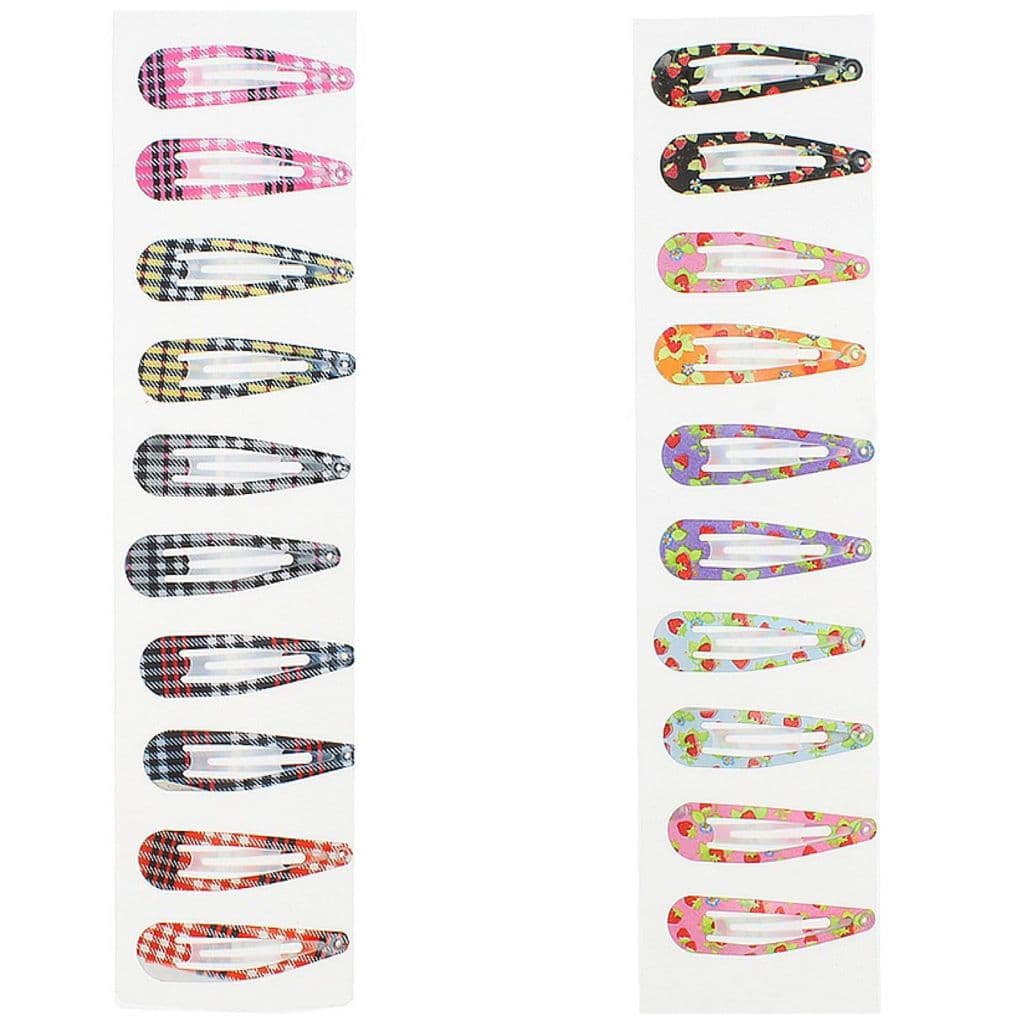 20 Tic Tac Estampado Pequeno Presilha Prendedor Cabelo