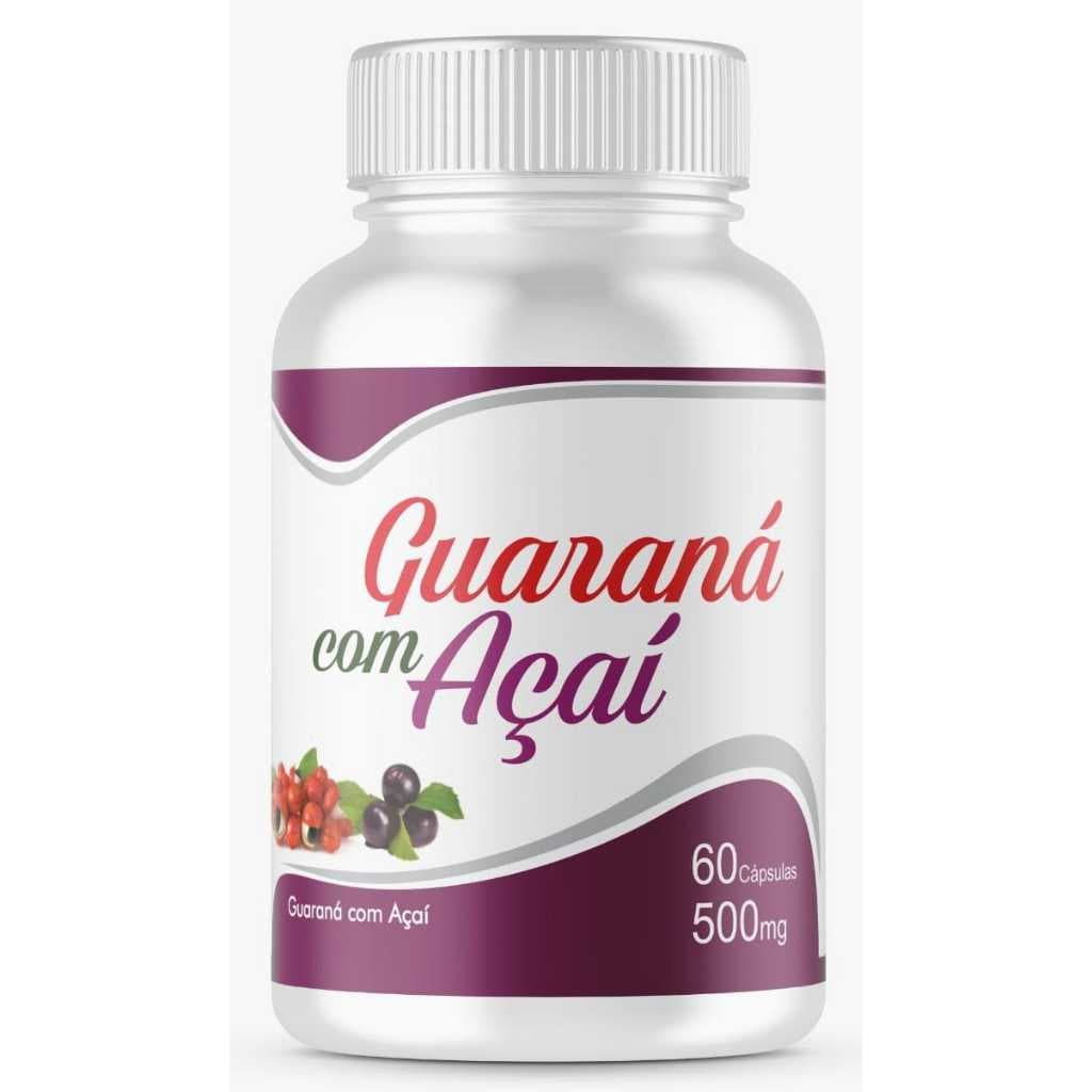 Guaraná Com Açai 500mg Formula Avançada - Materia Prima Importada (ESCOLHA A QUANTIDADE)