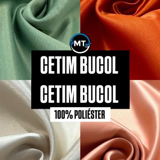 5 Metros Tecido Cetim Bucol ( 1,50 Mts Larg ) 487