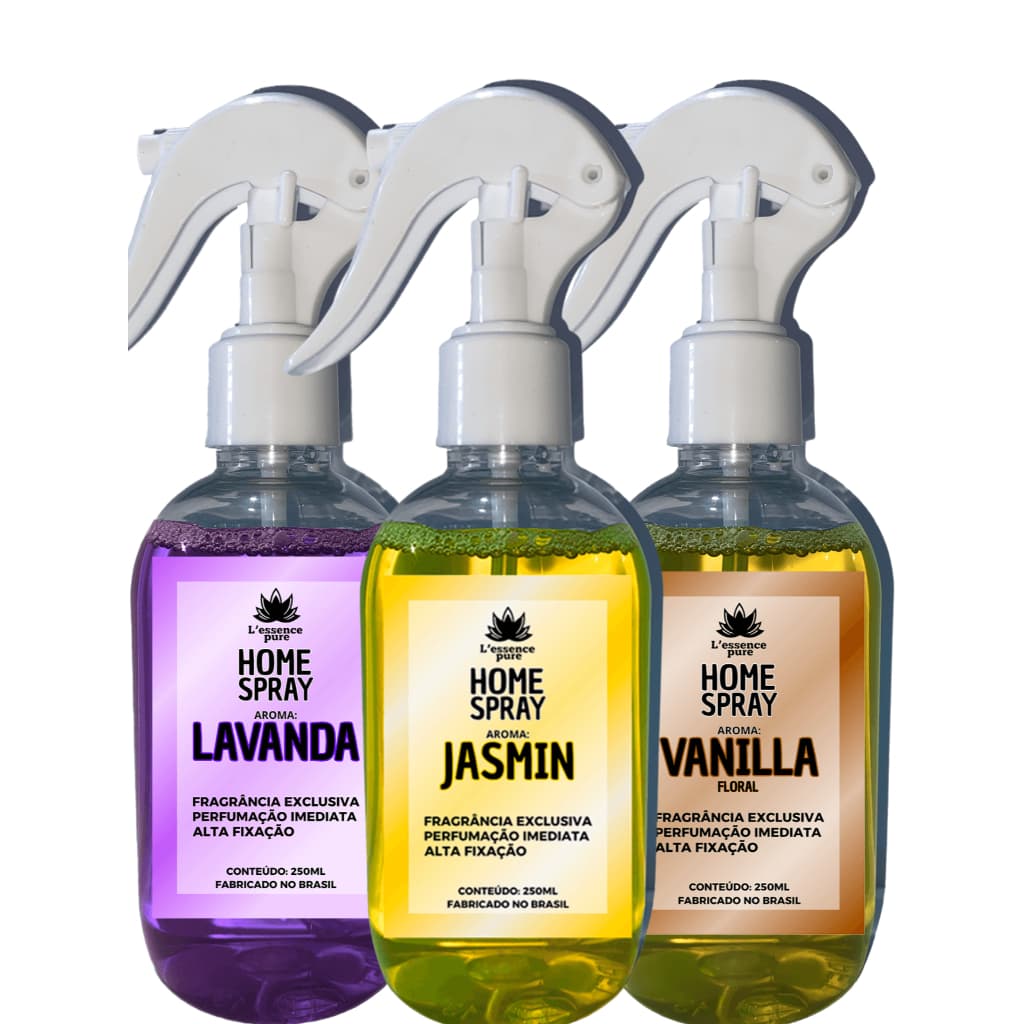 Agua perfumada Kit 3 Home Spray 250ml  (SORTIDOS) - Aromatizante de Ambientes