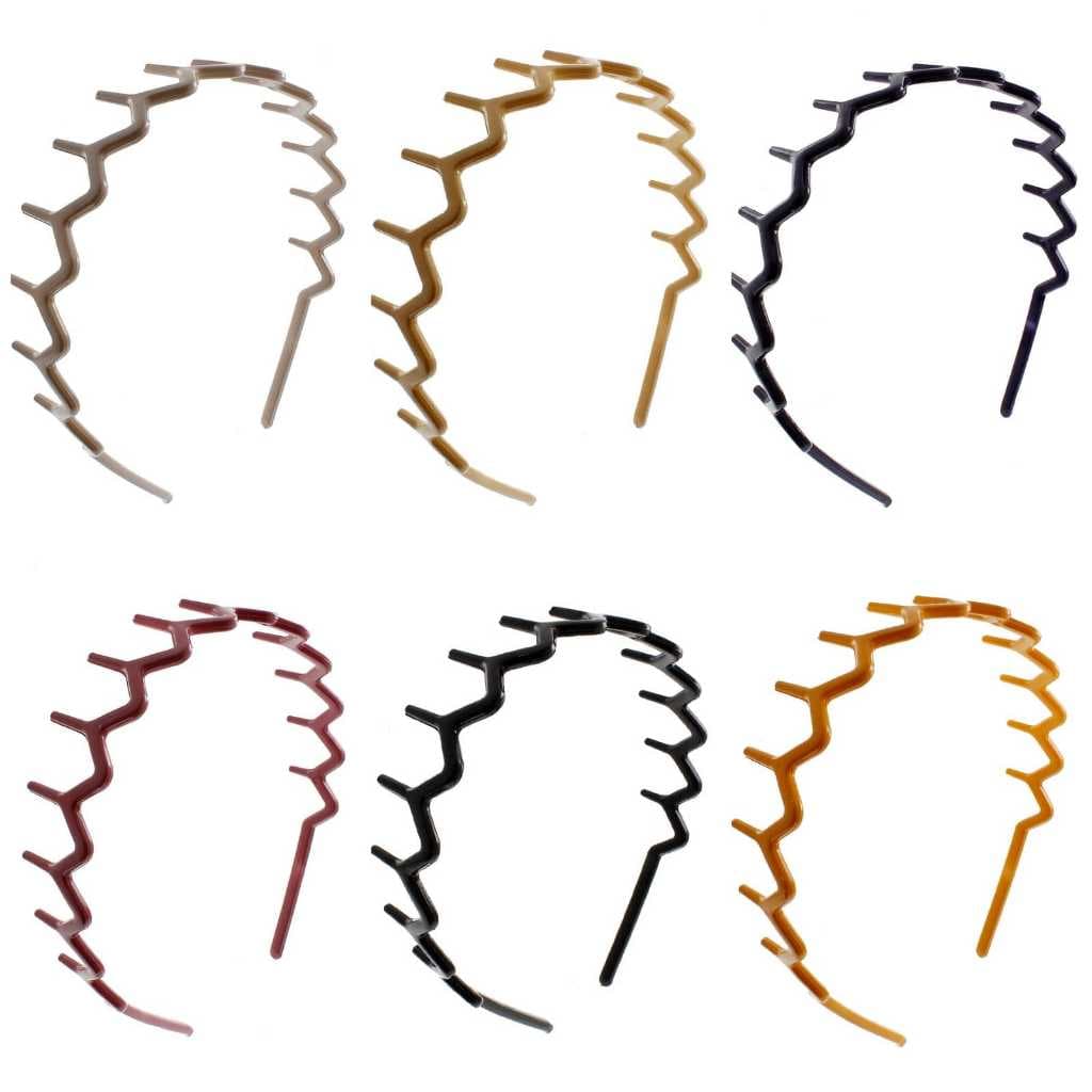 Kit 3 Tiaras Arquinho Arco Plástico Delicadas Coloridas