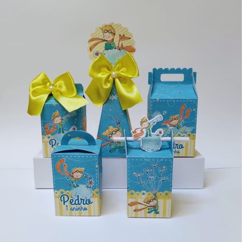 PEGUE E MONTE - Kit Festa Personalizados PEQUENO PRINCIPE -  Lembrancinhas Caixinhas para festa