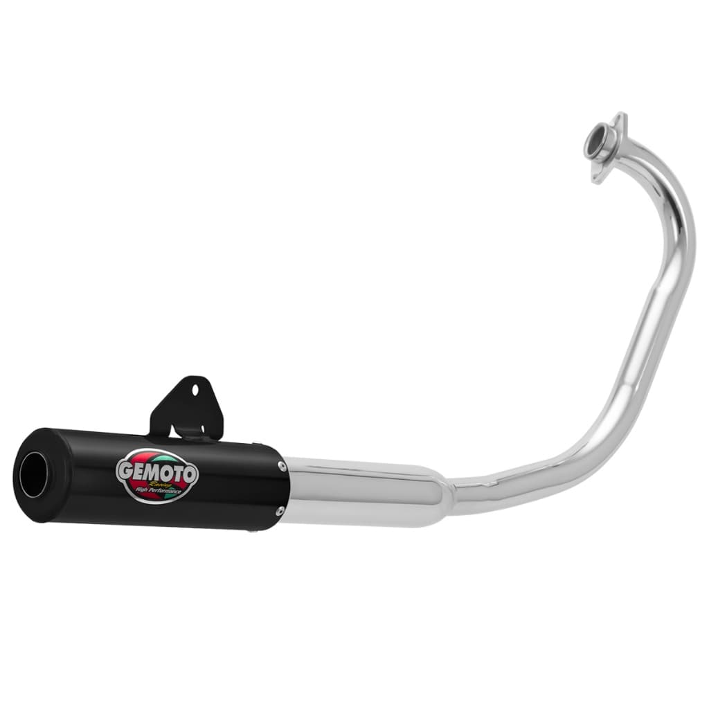Escapamento Escape Para Moto Gemoto Racing Compatível  Suzuki Intruder 125 2002 A 2015 Em Aço