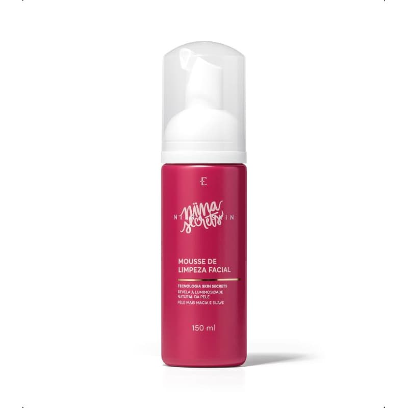 Mousse de limpeza facial Niina Secrets Skin 150ml Eudora