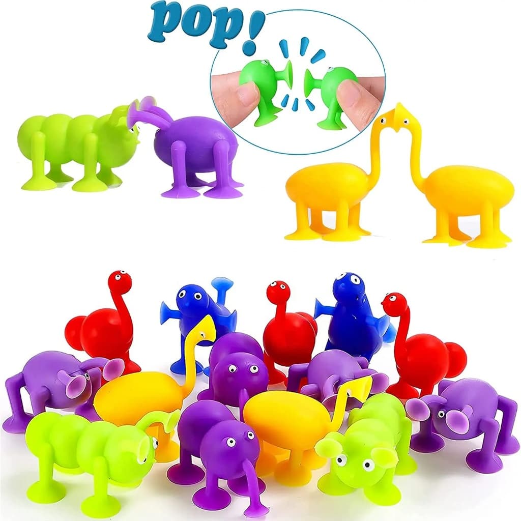 Brinquedos De Sucção Blocos De Silicone Banho Para Meninos e Meninas
