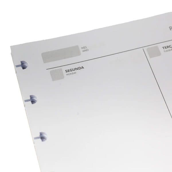 Refil Folhas Planner Caderno de Discos G - 11 Furos(Compatível Com "Caderno Inteligente" G) - DISKÔ