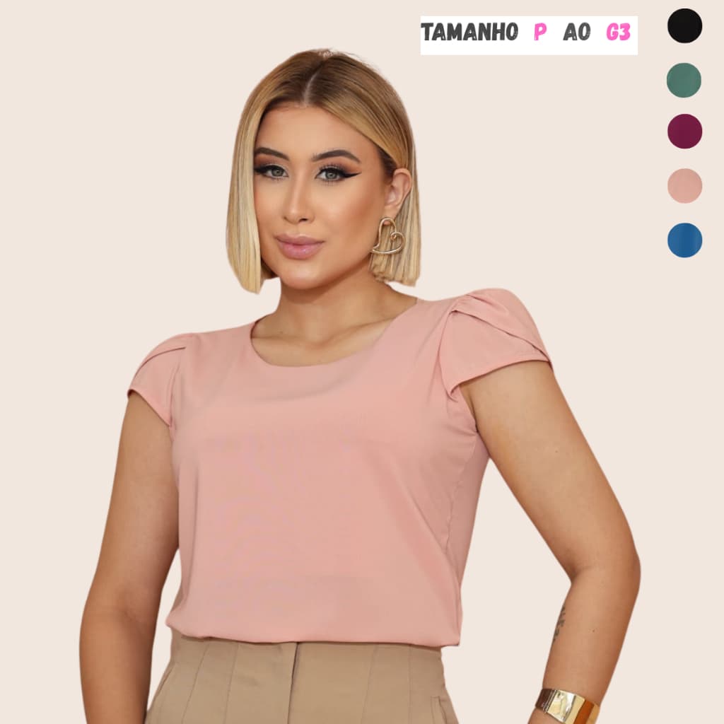 Blusa Feminina Social Blusas elegante Tamanhos Plus Size Feminina