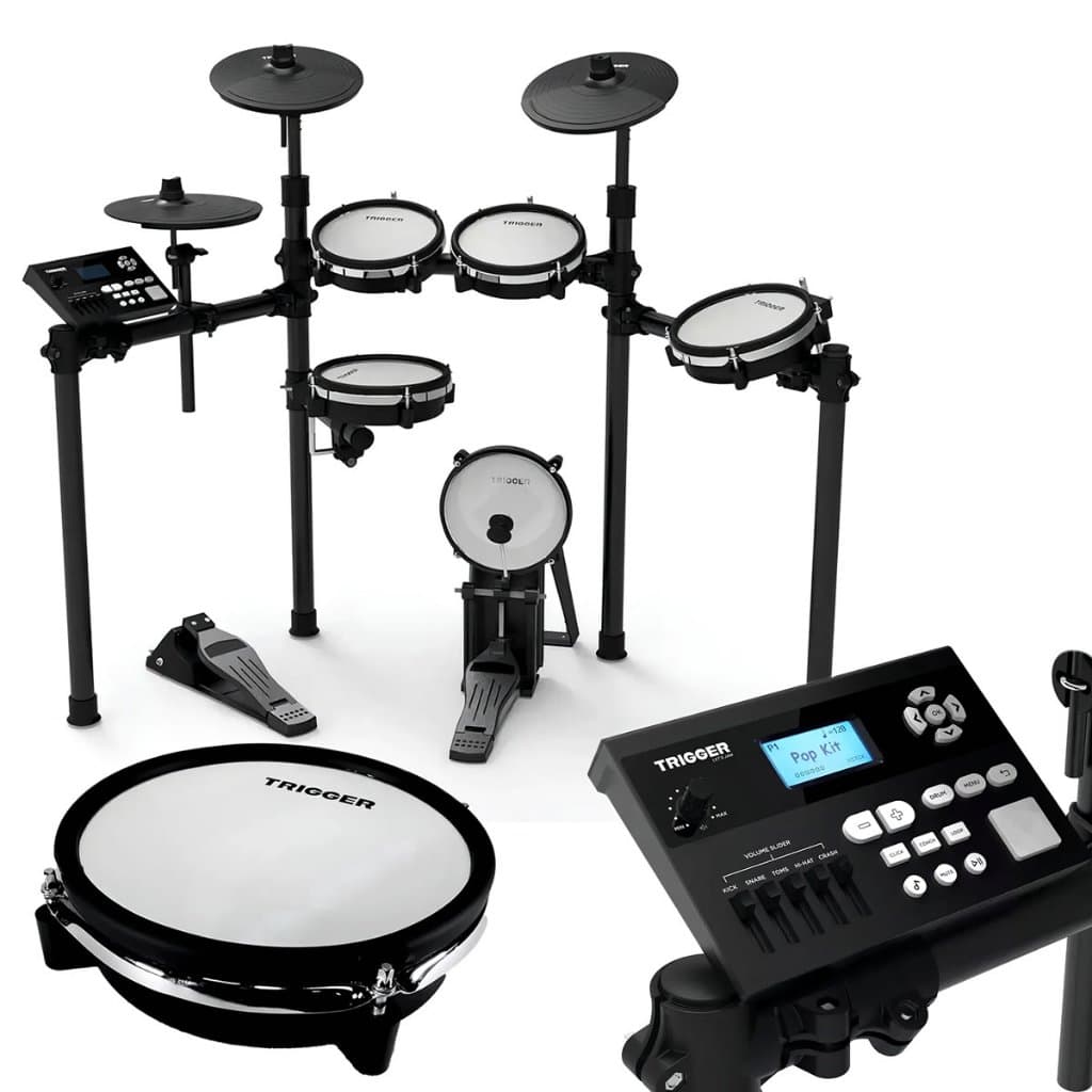 Bateria Eletrônica Trigger TD600 - Permite gravação, 7 Peças< Módulo, Cabos