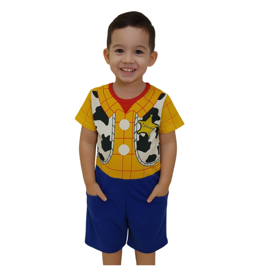 Fantasia Infantil Xerife Woody Toy Story Menino Carnaval