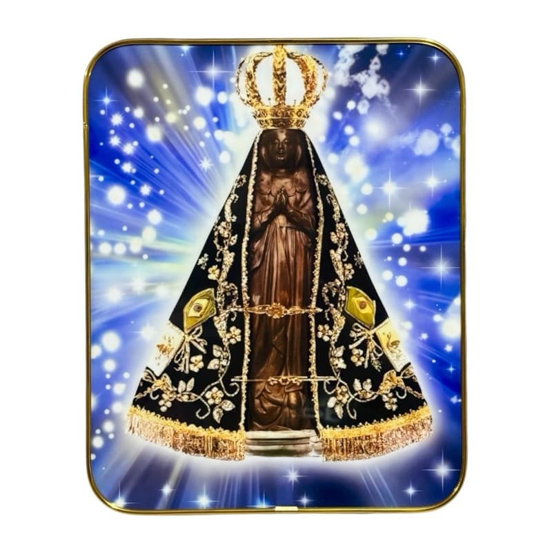 Quadro De Mesa Nossa Senhora Aparecida Católicos Presente Decoração