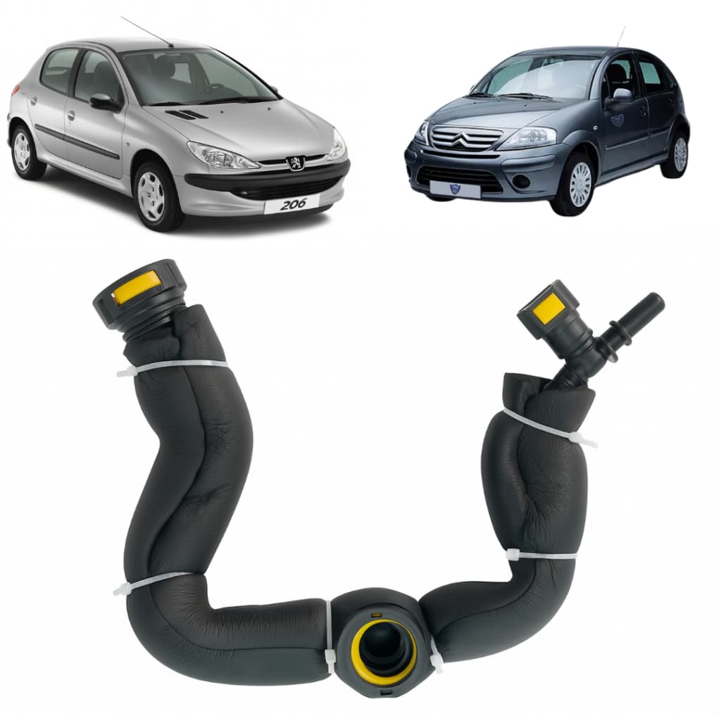 Mangueira Respiro Óleo antichamas Peugeot 206 207 Citroën C3 1.4 8V Alta Qualidade Durabilidade
