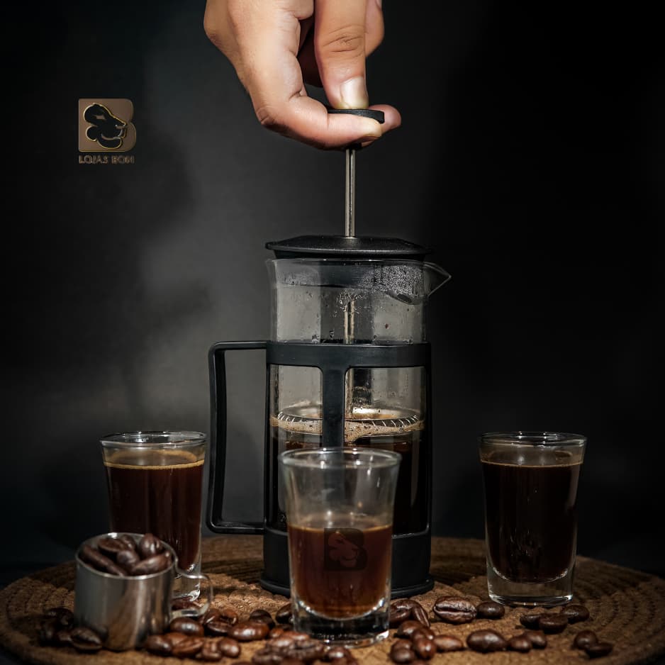 Cafeteira Francesa Prensa 300ml ou 600ml Leite Cremoso Cappuccino Cremeira Café Chá