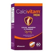 Calcivitam MDK Cálcio, Magnésio e Vitaminas D3+K2 com 60 capsulas Herbamed