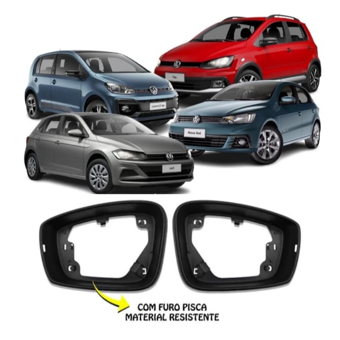 Aro Moldura Retrovisor Com Furo Do Pisca Volkswagen (Engekar) - EK2500 EK2501