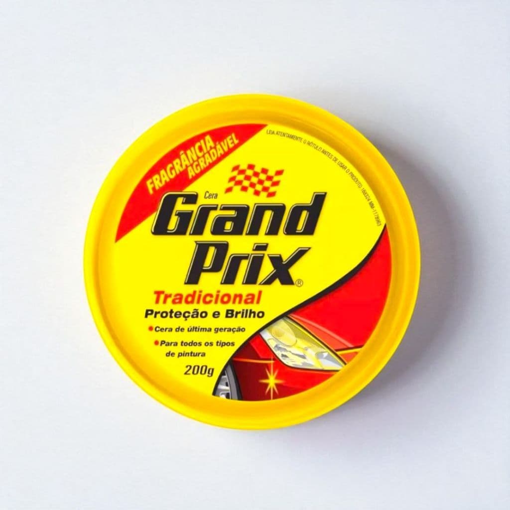 Grand Prix Tradicional Cera Automotiva Em Pasta Lata 200gr