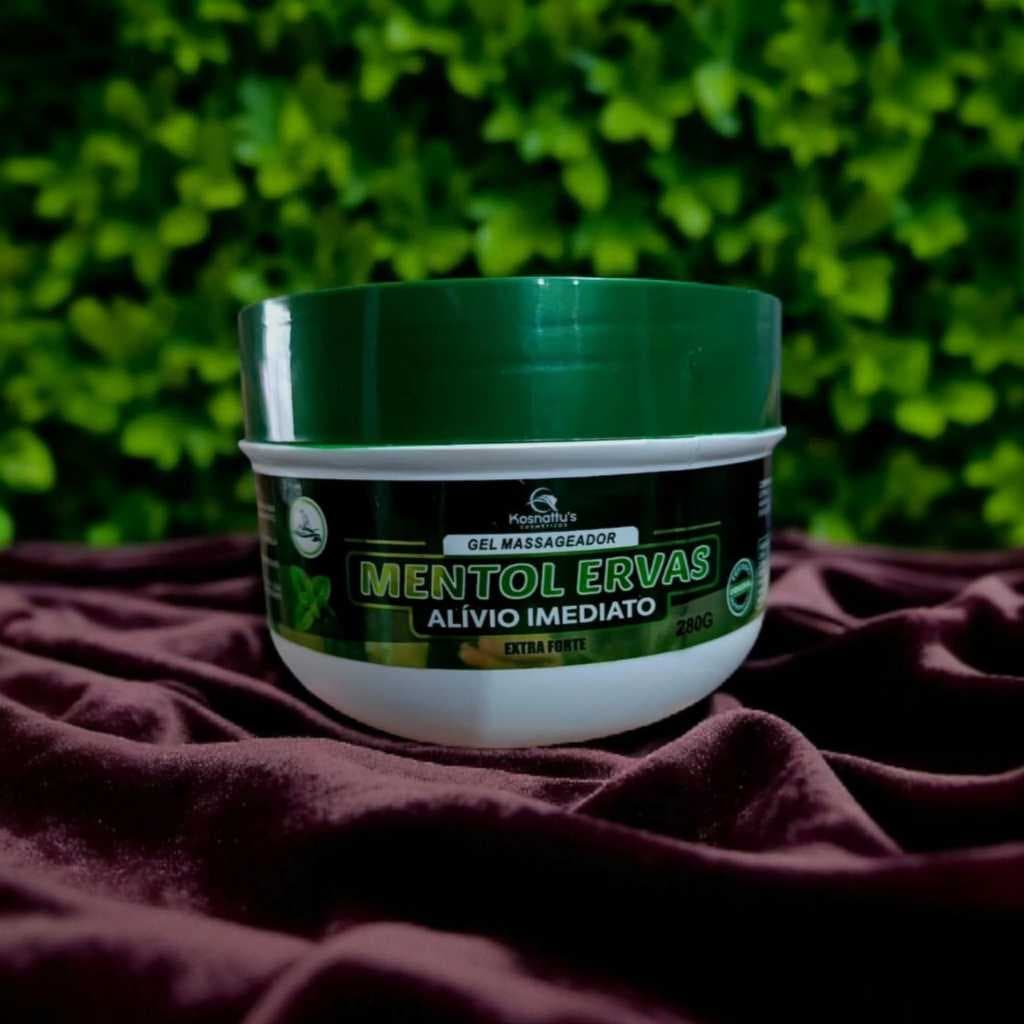 Gel Massageador Mentol Ervas- Alívio Imediato 280 gr