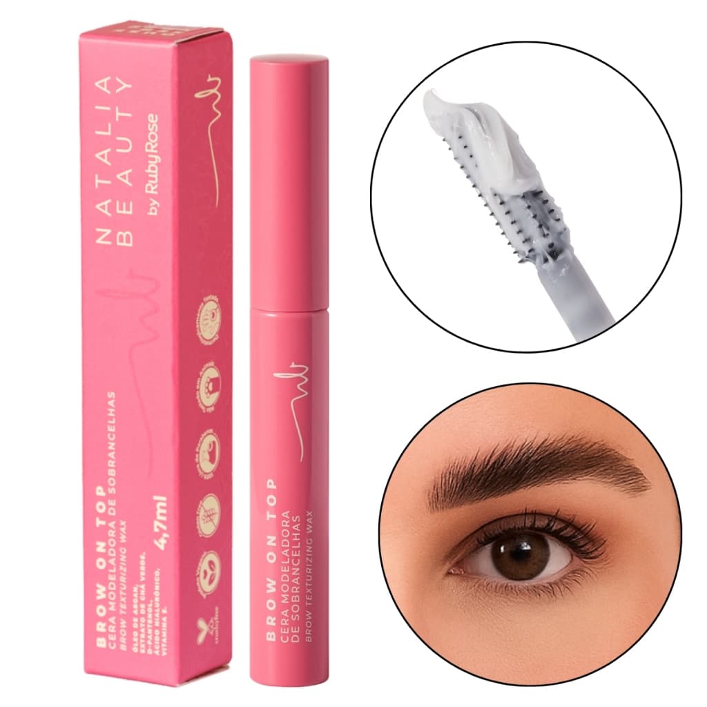 Cera Modeladora De Sobrancelhas Brow On Top Natalia Beauty Ruby Rose