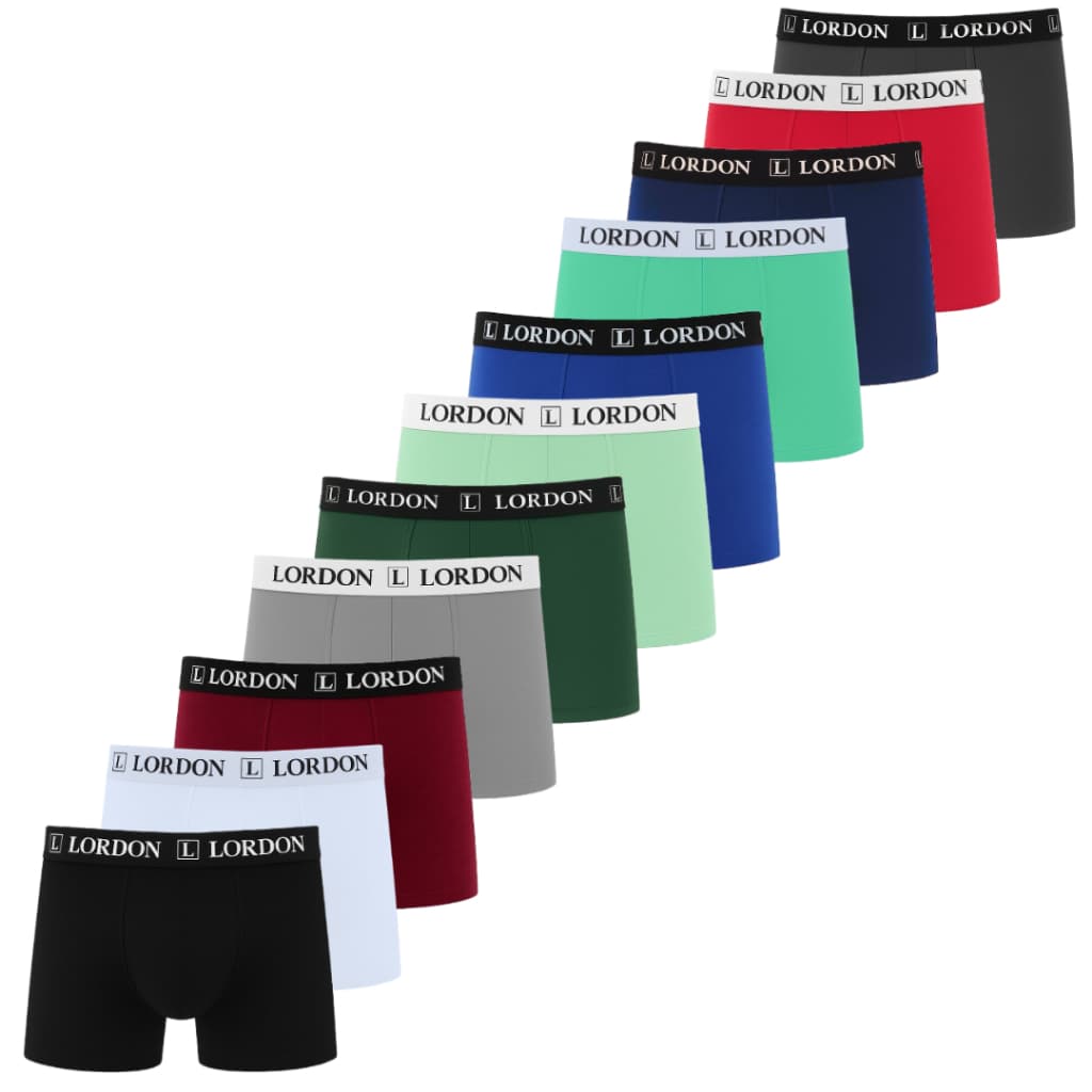 Kit 10 Cuecas Boxer Masculina Microfibra Plus Size Cores Lisas Básicas