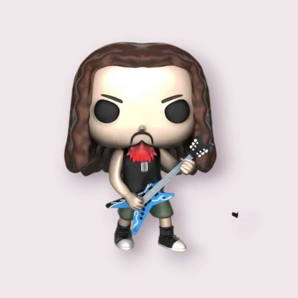 Boneco Personalizado Dimebag Darrell Guitarrista Pantera Damageplan Colecionavél Geek Nerd