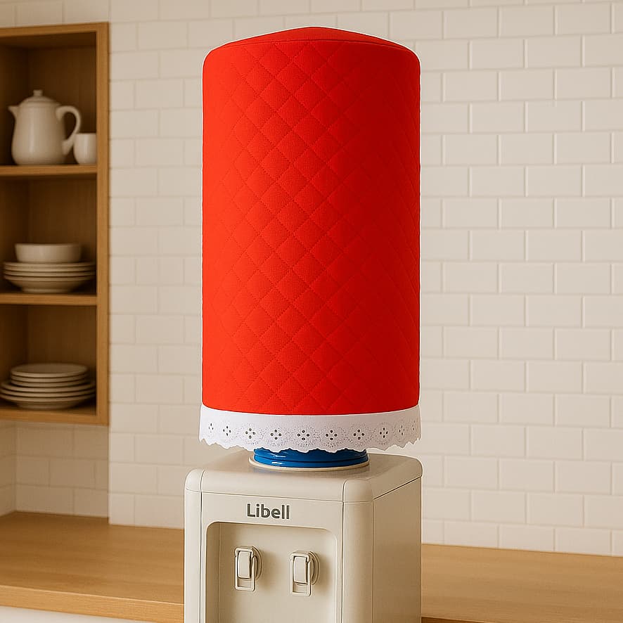 Capa De Galão de Agua com Bordado Inglês Lese Matelado Elegante Decoração Cozinha Americano Protetor