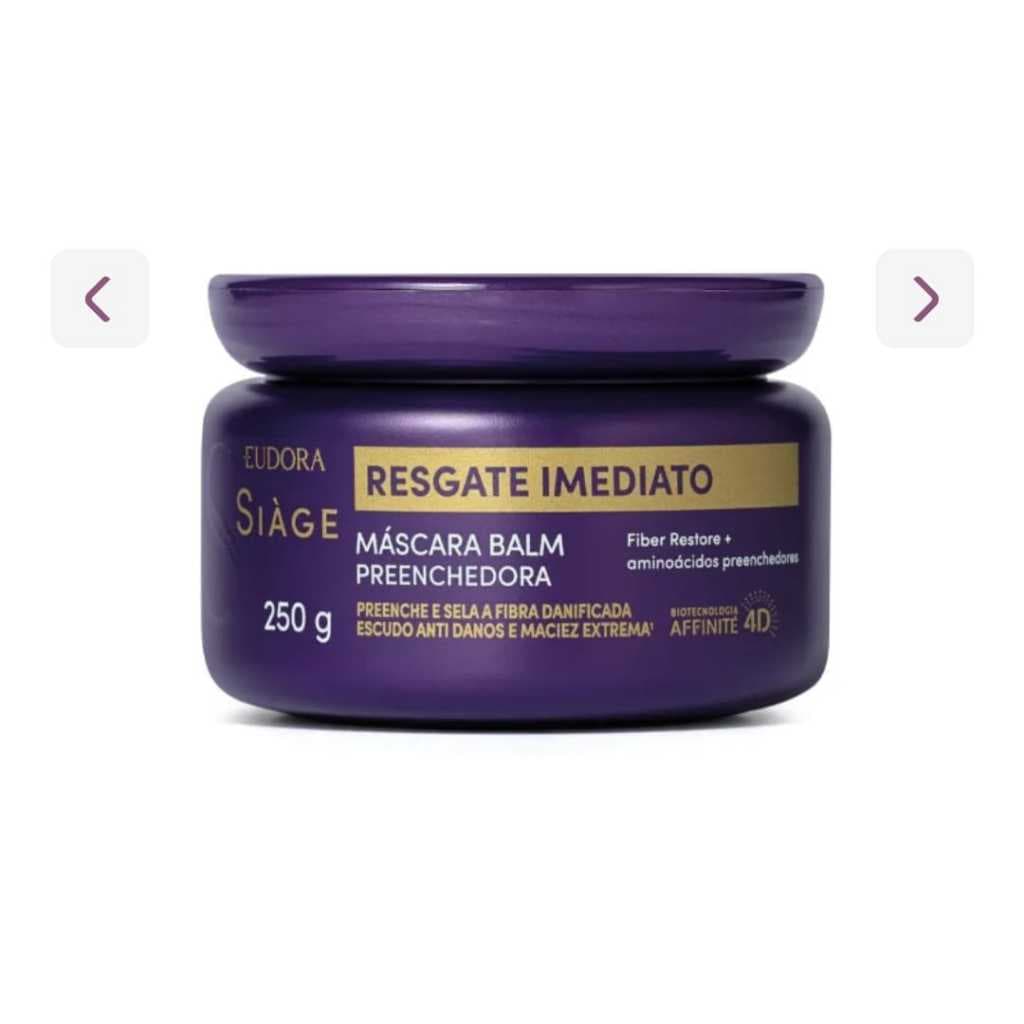Mascara Balm Preenchedora Siage Resgate imediato 250G