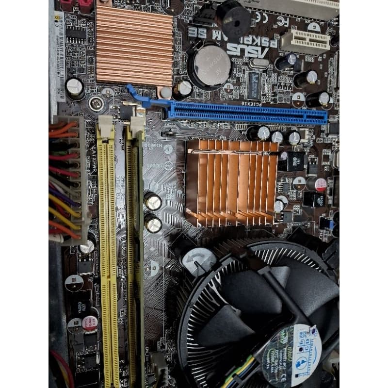 Placa mãe Asus P5kpl am + processador duas cores 2.5 ghz