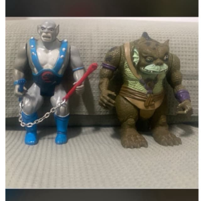 antigos bonecos thundercats panthro escamoso - glasslite