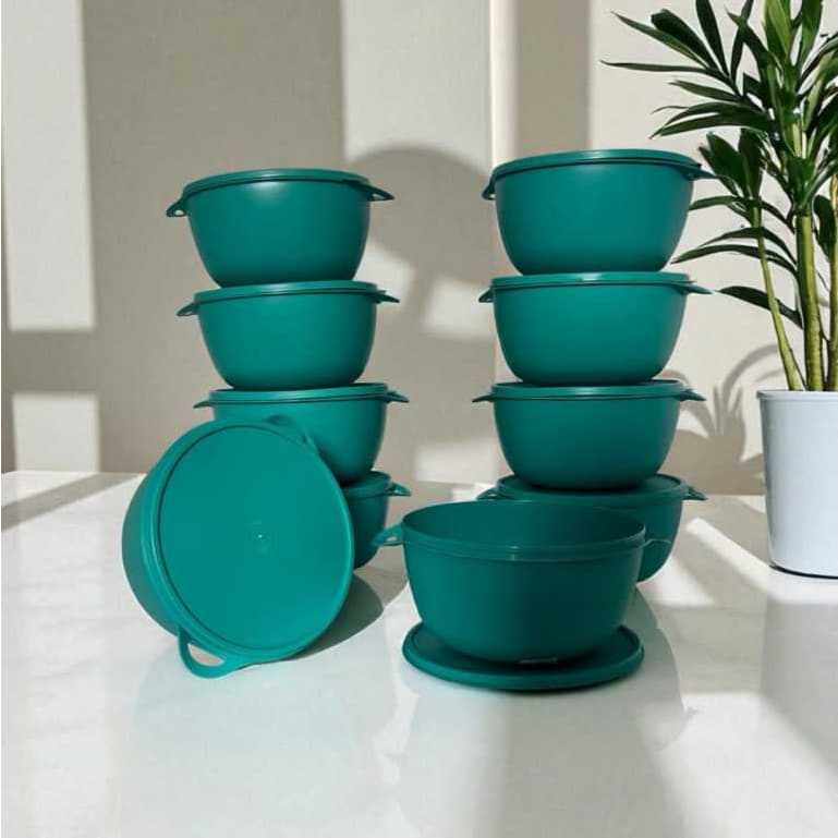 Kit 10  Potes Multiuso Redondos 500ml e  1Litro – Reutilizavel Ideal para Cozinha e  Mantimentos