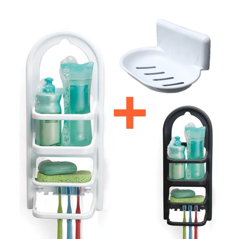 Porta Shampoo Prateleira Box Suporte Sabonete Nitron Branco