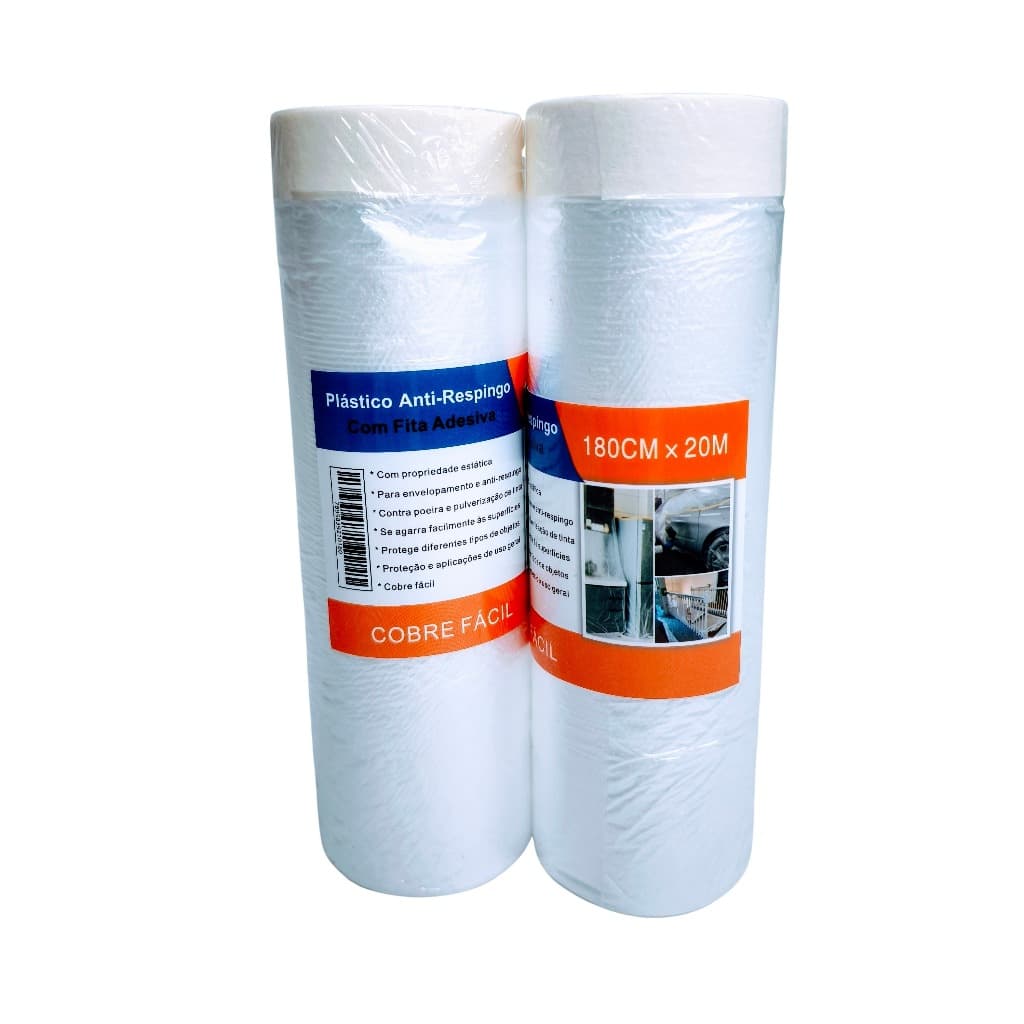 Lona Plástica com Fita Filme Anti Respingo para Pintura diversos modelos