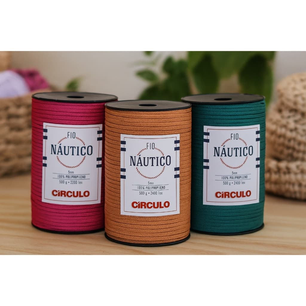 Fio Náutico 5mm Círculo – Para Bolsas, Cestos, Tapetes e Decoração