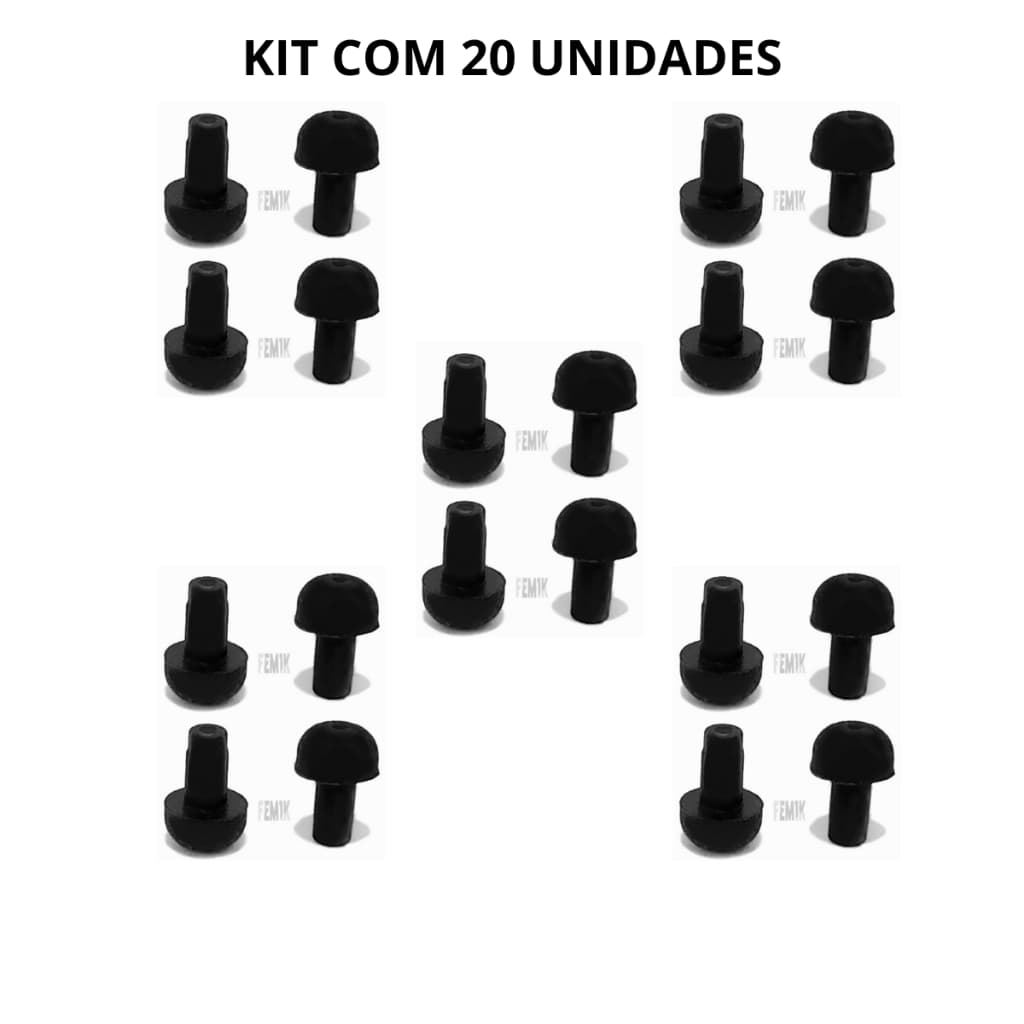 Borracha Pé da Trempe Grade Grelha Fogão Cooktop Brastemp Consul - 20 Peças