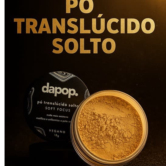 Pó Translúcido Dapop Soft Focus Pele de Filtro em Segundos – Efeito Blur + Zero Flash