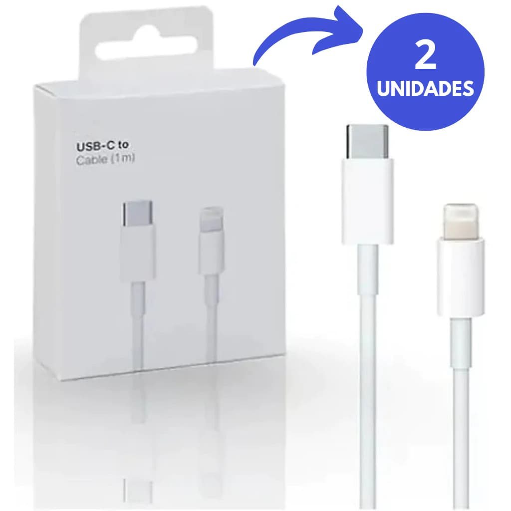 Kit 2-5 Cabos De IPhone Turbo Lightning Usb-c 1 Metro Carregamento Rápido