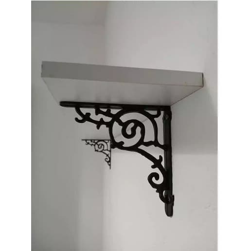 kit 2 suporte mao francesa com 20x20 cm feito em metal super resistente