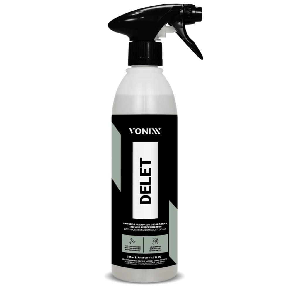 Delet Vonixx Limpador Para Pneus Borrachas Plasticos E Lanternas 500ml