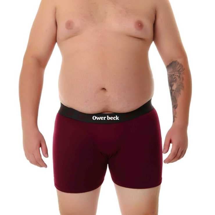 Kit 10 Cuecas Box Plus Size Boxer Com Forro De Algodão Lisas